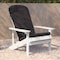 Flash Furniture White Adirondack Chairs with Gray Cushions, 2PK 2-JJ-C14501-CSNGY-WH-GG - alternate 6